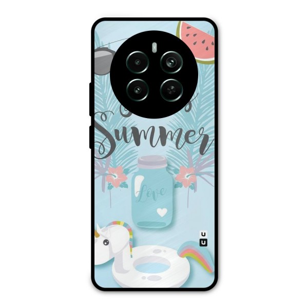Girls Summer Metal Back Case for Realme Narzo 70 Pro
