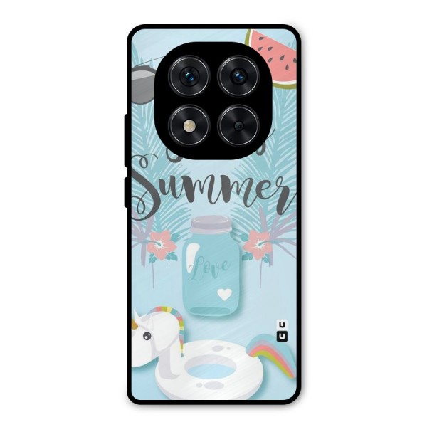 Girls Summer Metal Back Case for Redmi Note 14 Pro 5G