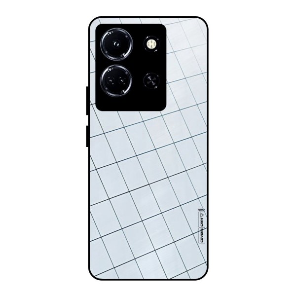 Glass Square Wall Metal Back Case for Infinix Note 30 5G