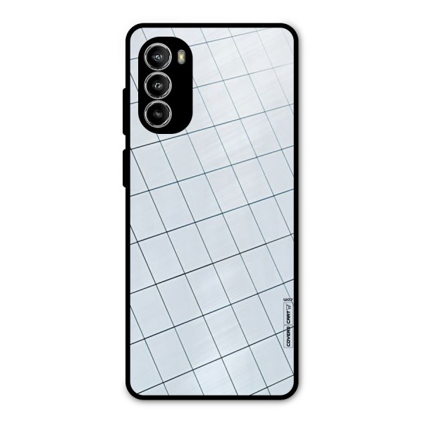 Glass Square Wall Metal Back Case for Moto G82