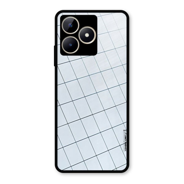 Glass Square Wall Metal Back Case for Realme C53