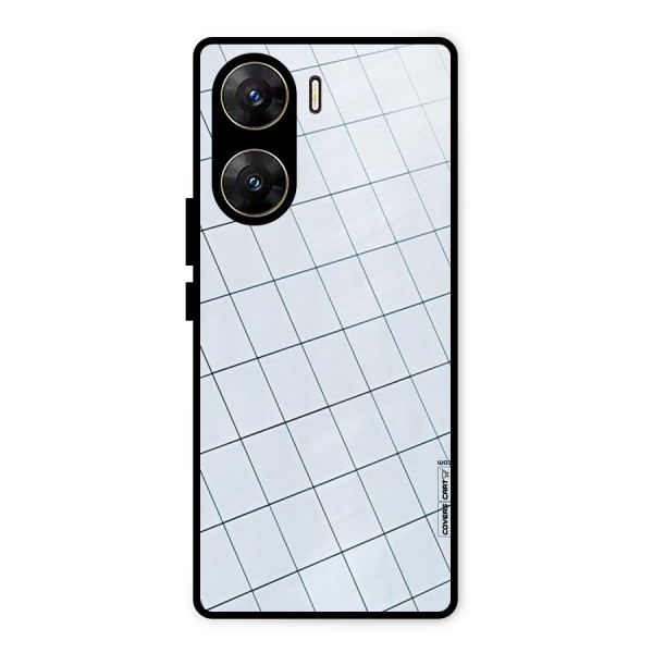 Glass Square Wall Metal Back Case for Vivo V29e