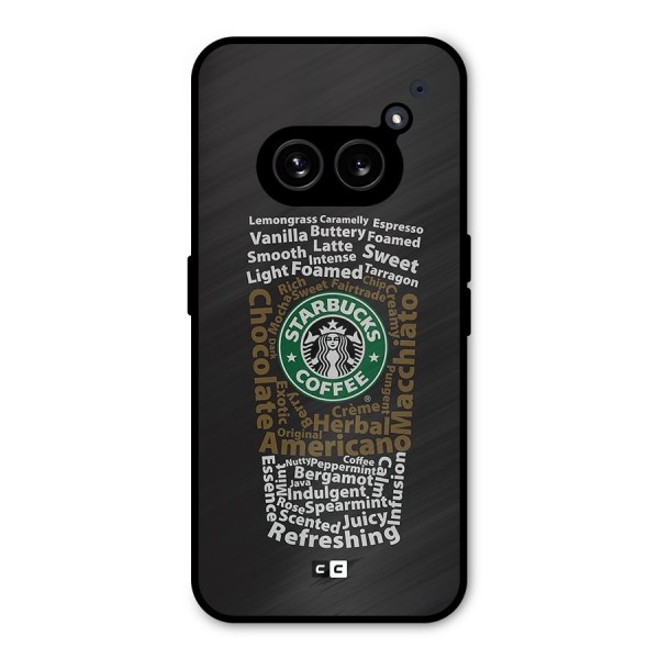 Glass StarBucks Metal Back Case for Nothing Phone 2a