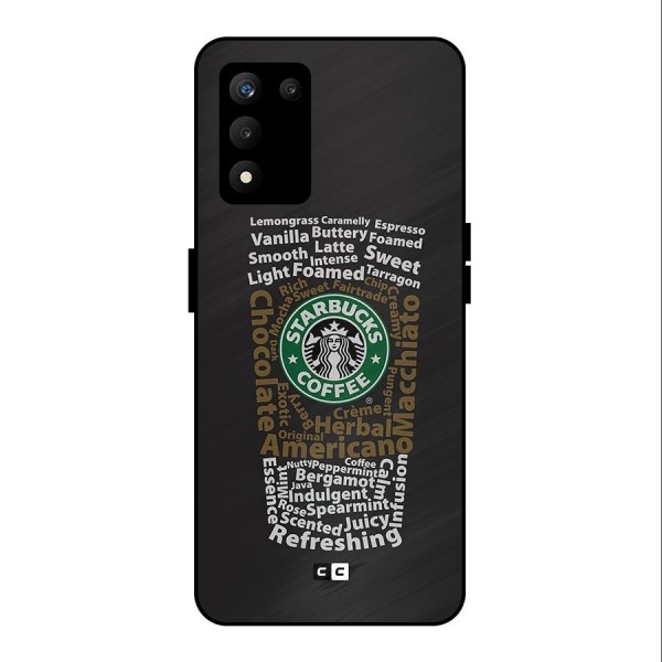 Glass StarBucks Metal Back Case for realme 9 5G SE