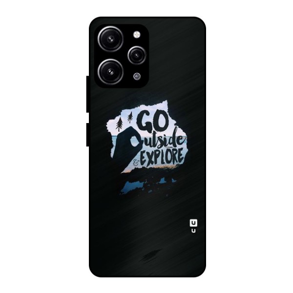 Go Outside Glass Back Case for Redmi 12 4G