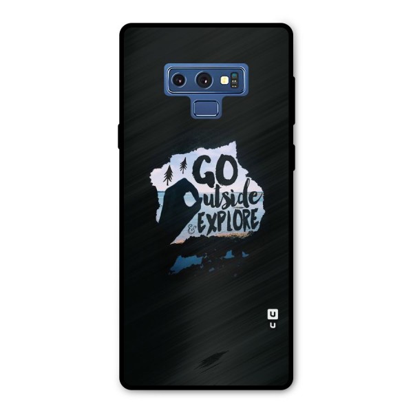 Go Outside Metal Back Case for Galaxy Note 9