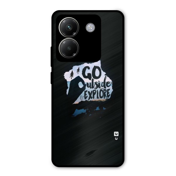 Go Outside Metal Back Case for Poco M7 Pro 5G