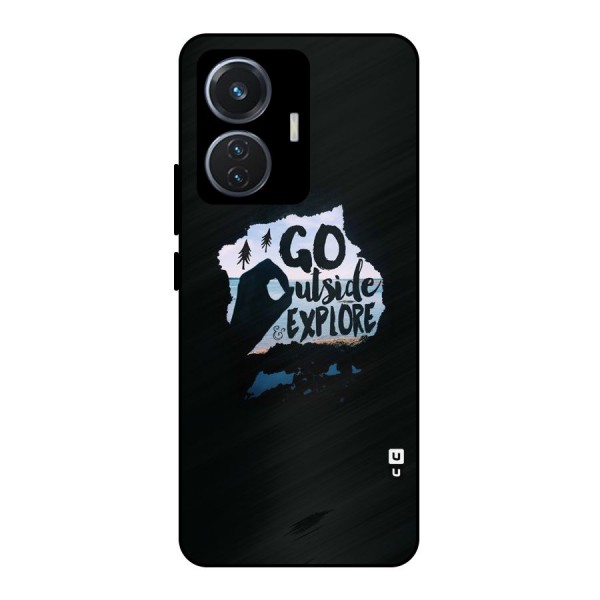 Go Outside Metal Back Case for iQOO Z6 44W