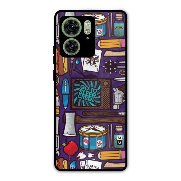Go To Sleep Metal Back Case for Motorola Edge 40 5G