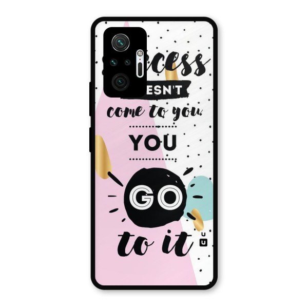 Go To Success Metal Back Case for Redmi Note 10 Pro Max
