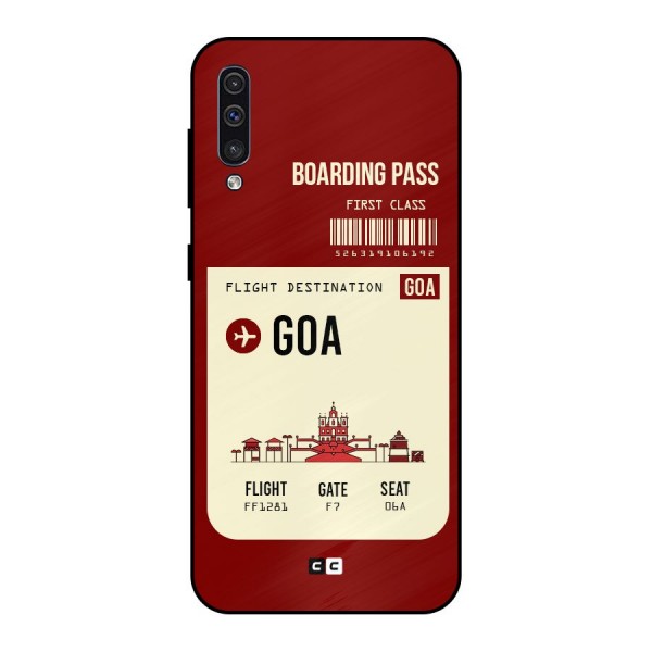 Goa Boarding Pass Metal Back Case for Galaxy A30s