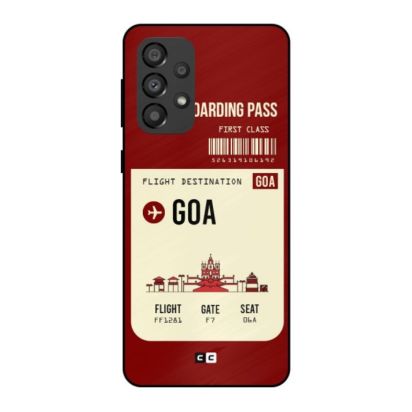 Goa Boarding Pass Metal Back Case for Galaxy A33 5G