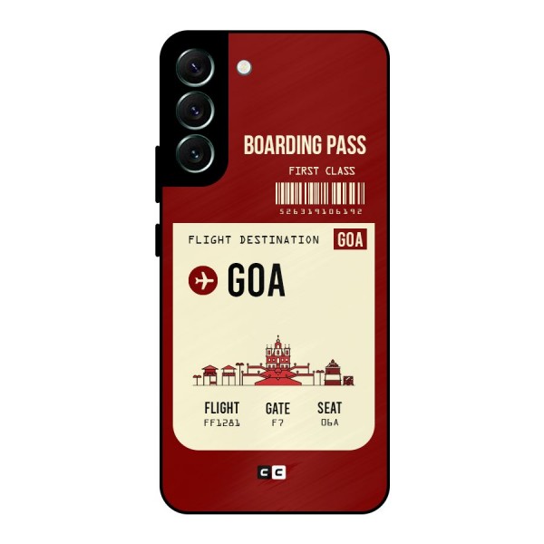 Goa Boarding Pass Metal Back Case for Galaxy S22 Plus 5G