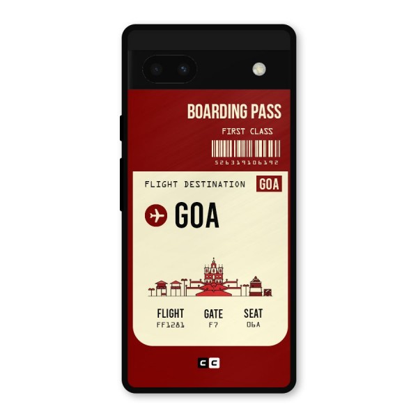 Goa Boarding Pass Metal Back Case for Google Pixel 6a