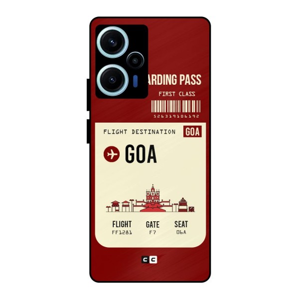 Goa Boarding Pass Metal Back Case for Poco F5