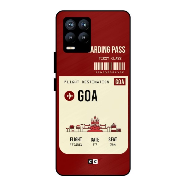Goa Boarding Pass Metal Back Case for Realme 8 Pro