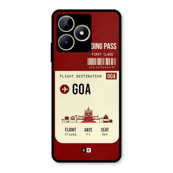 Goa Boarding Pass Metal Back Case for Realme Narzo N53