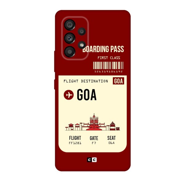 Goa Boarding Pass Original Polycarbonate Back Case for Galaxy A53 5G