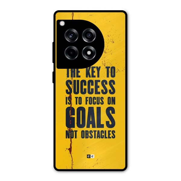 Goals Not Obstacles Metal Back Case for OnePlus 12R