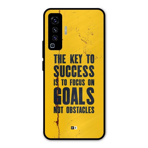 Goals Not Obstacles Metal Back Case for Vivo X50