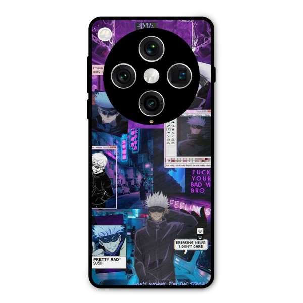 Gojo Quotes Bundle Metal Back Case for Oppo Find X8 Pro