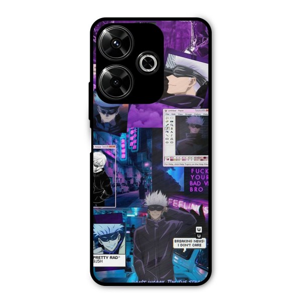 Gojo Quotes Bundle Metal Back Case for Redmi 13 5G