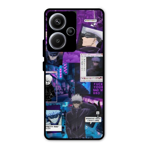Gojo Quotes Bundle Metal Back Case for Redmi Note 13 Pro Plus