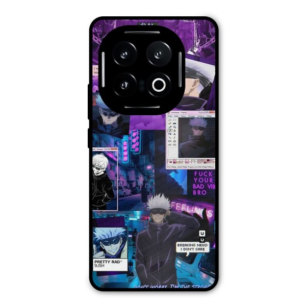 Gojo Quotes Bundle Metal Back Case for iQOO 13