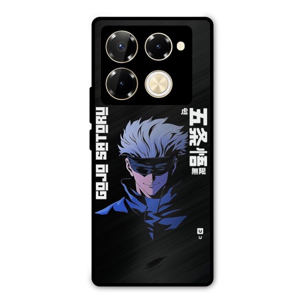 Gojo Sataru Smiles Metal Back Case for Infinix Note 40 Pro