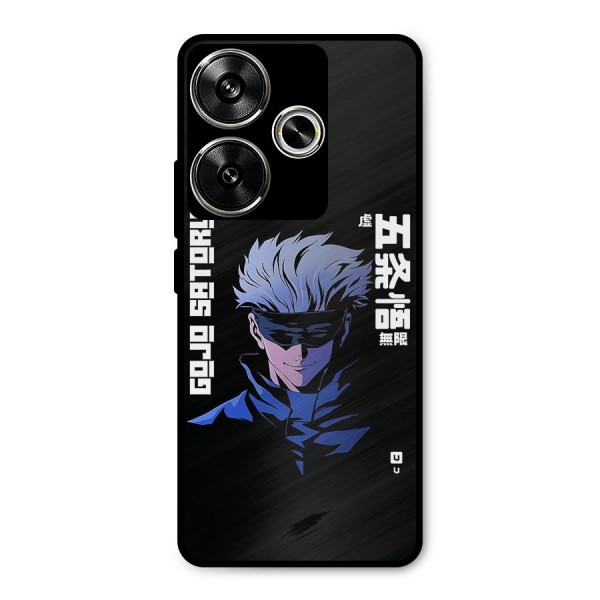 Gojo Sataru Smiles Metal Back Case for Poco F6
