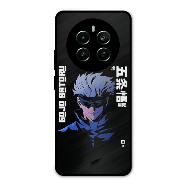 Gojo Sataru Smiles Metal Back Case for Realme 12 Pro Plus