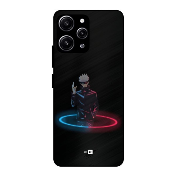 Gojo Sataru Wink Glass Back Case for Redmi 12 4G