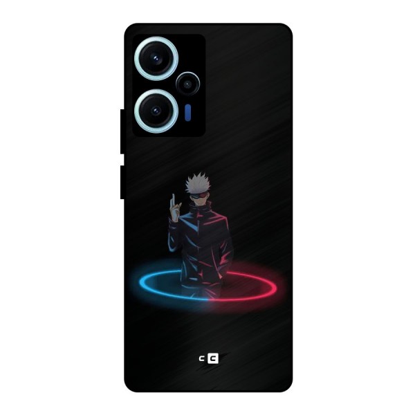Gojo Sataru Wink Metal Back Case for Poco F5