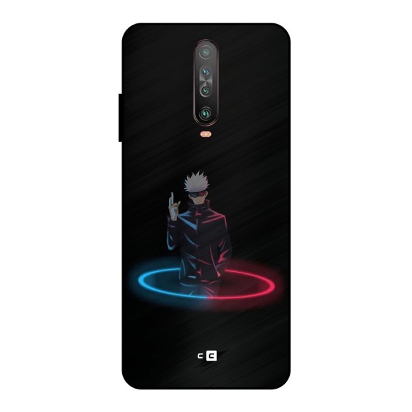 Gojo Sataru Wink Metal Back Case for Poco X2
