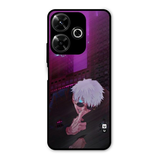 Gojo Sits Metal Back Case for Poco M6 Plus