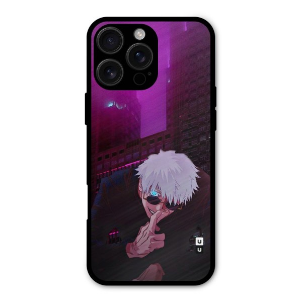 Gojo Sits Metal Back Case for iPhone 16 Pro Max