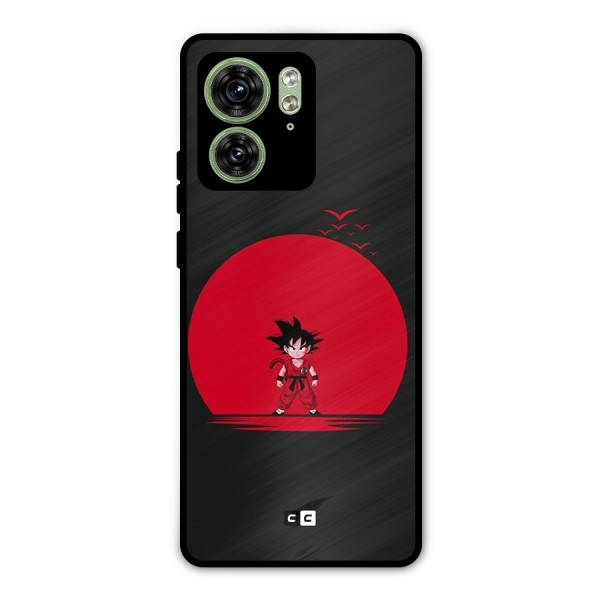 Goku Kid Art Metal Back Case for Motorola Edge 40 5G