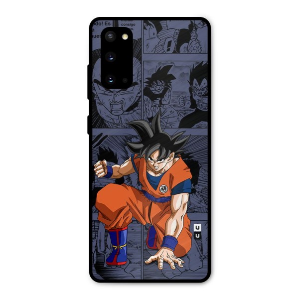 Goku Manga Art Metal Back Case for Galaxy S20