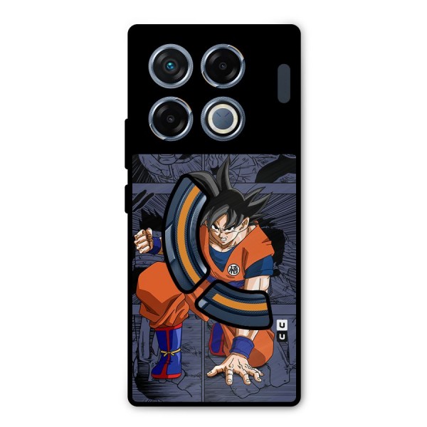 Goku Manga Art Metal Back Case for Infinix GT 20 Pro