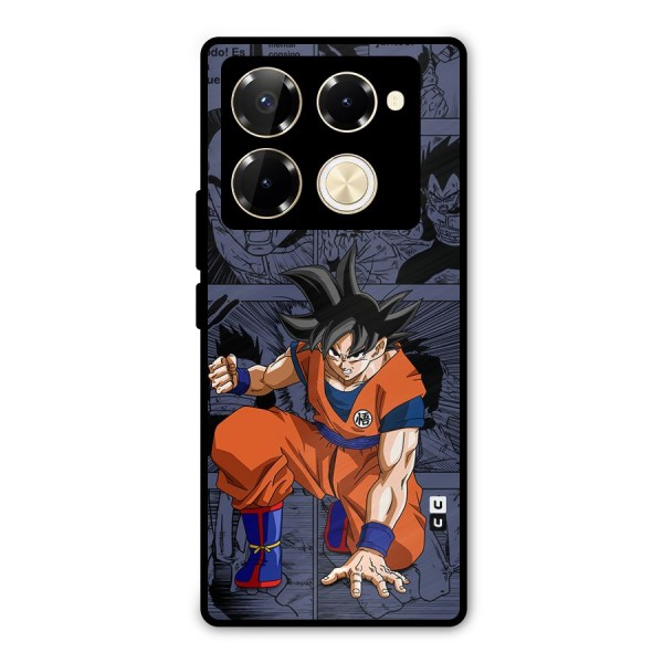 Goku Manga Art Metal Back Case for Infinix Note 40 Pro