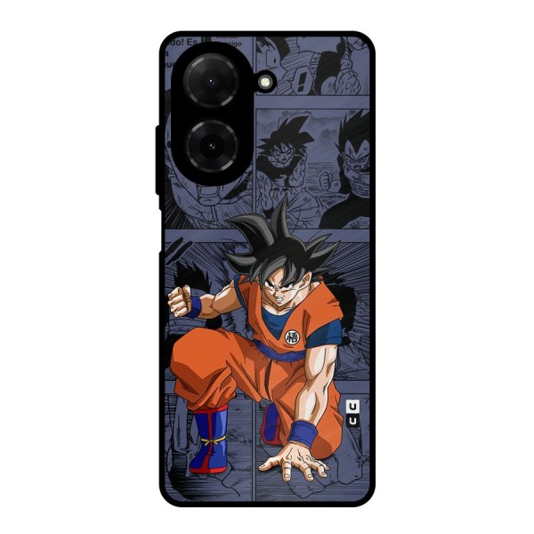 Goku Manga Art Metal Back Case for Poco C71