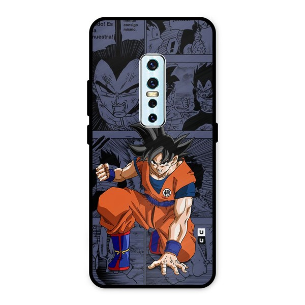 Goku Manga Art Metal Back Case for Vivo V17 Pro