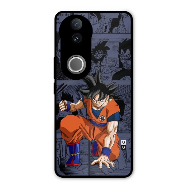 Goku Manga Art Metal Back Case for Vivo V50e