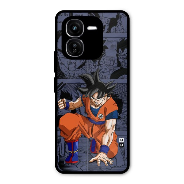 Goku Manga Art Metal Back Case for iQOO Z9x