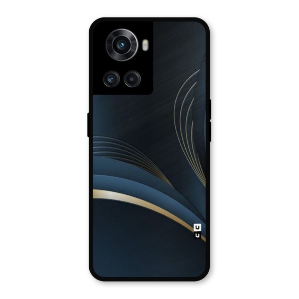 Gold Blue Beauty Metal Back Case for OnePlus 10R