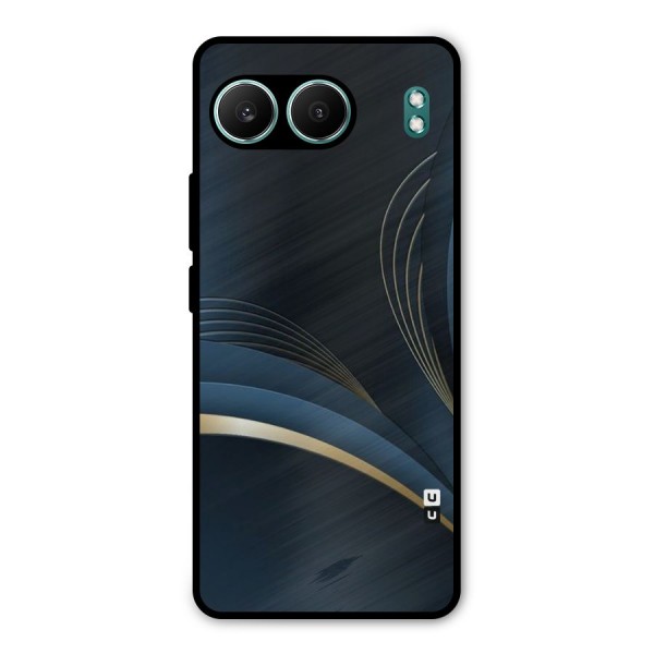 Gold Blue Beauty Metal Back Case for OnePlus Nord 4