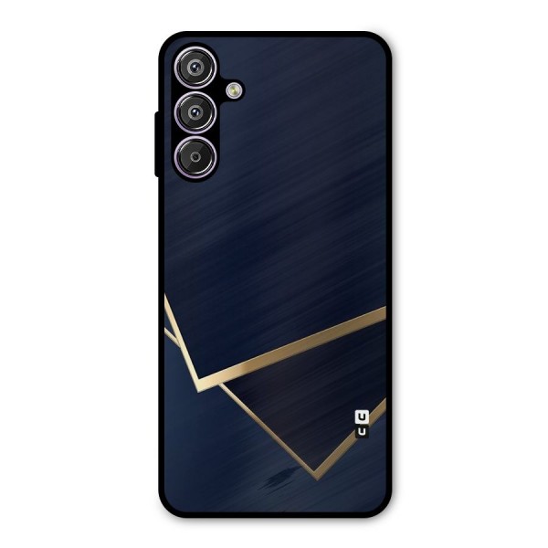 Gold Corners Metal Back Case for Galaxy F15