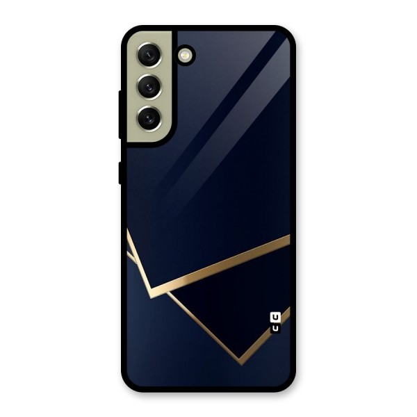 Gold Corners Metal Back Case for Galaxy S21 FE 5G (2023)