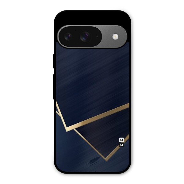 Gold Corners Metal Back Case for Google Pixel 9