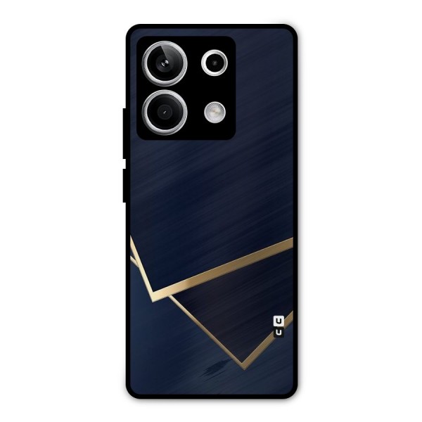 Gold Corners Metal Back Case for Redmi Note 13 5G